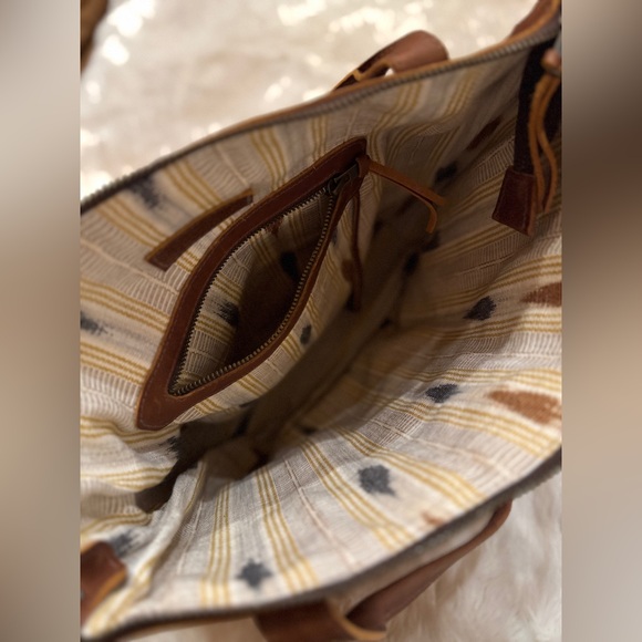 Nena & Co. Brown Leather & Hupil Sunrise - The Perfect Bag Medium - Picture 8 of 8